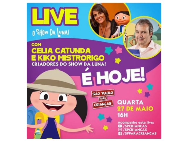 Hoje tem live O Show da Luna!!!