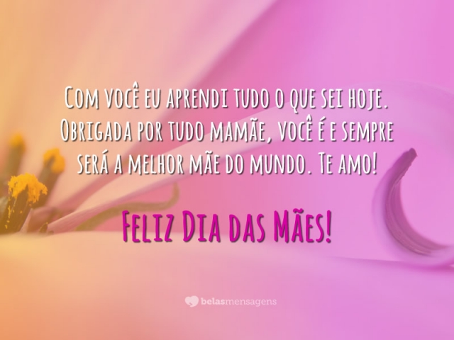 Feliz Dia das Mes!!!